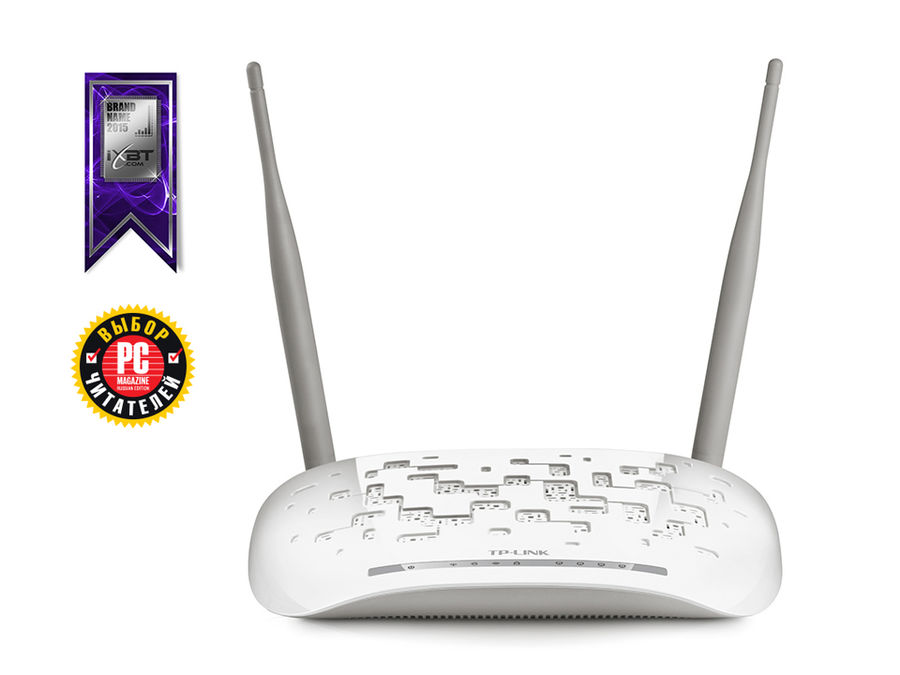 Беспроводной маршрутизатор TP-LINK TD-W8961N, ADSL2+, белый Беспроводной маршрутизатор TP-LINK TD-W8961N, ADSL2+, белыйМаршрутизаторы<br>Беспроводной маршрутизатор серии N со встроенным модемом ADSL2+ TD-W8961ND представляет собой многофункциональное устройство, сочетающее в себе функции высокоскоростной модема ADSL, маршрутизатора NAT с 4 портами 10/100 Мбит/с и беспроводной точки доступа.<br><br>Цвет: белый