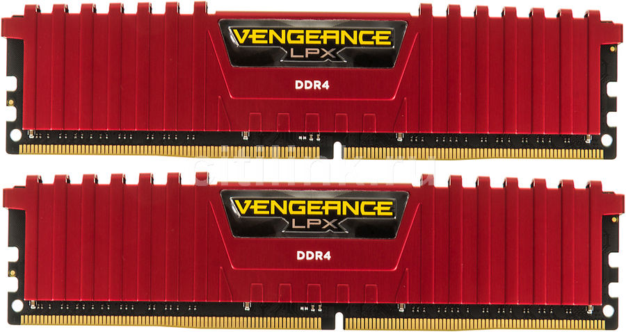 Модуль памяти CORSAIR Vengeance LPX CMK32GX4M2A2666C16R DDR4 - 2x 16Гб 2666, DIMM, Ret Модуль памяти CORSAIR Vengeance LPX CMK32GX4M2A2666C16R DDR4 - 2x 16Гб 2666, DIMM, RetМодули памяти<br>288-pin; частота: 2666; латентность: CL16; форм-фактор: DIMM; комплект модулей для идеальной совместной работы, оснащается радиатором для эффективного охлаждения, тип поставки: Ret<br><br>Линейка: Vengeance LPX
