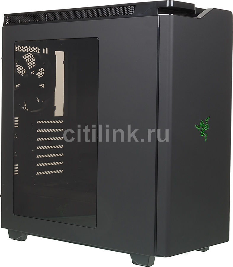 Корпус ATX NZXT H440 Razer, Midi-Tower, без БП, черный и зеленый