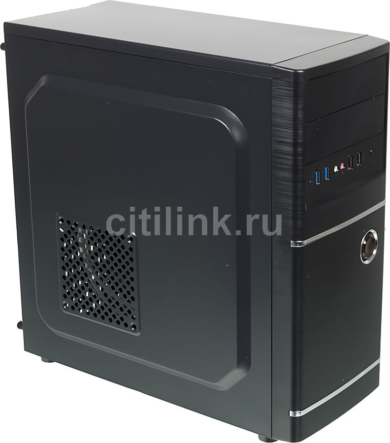 Корпус ATX ACCORD ACC-B301, Midi-Tower, без БП, черный