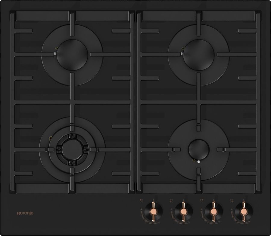 Варочная панель GORENJE Infinity GTW6INB, независимая, черный Варочная панель GORENJE Infinity GTW6INB, независимая, черныйВстраиваемые газовые панели<br>независимая; общая мощность конфорок 7800Вт; количество конфорок - 4; поверхность закаленное стекло; решетка чугун; автоматический электроподжиг; защита от детей; ширина - 585мм; цвет - черный<br><br>Линейка: Infinity<br>Цвет: черный