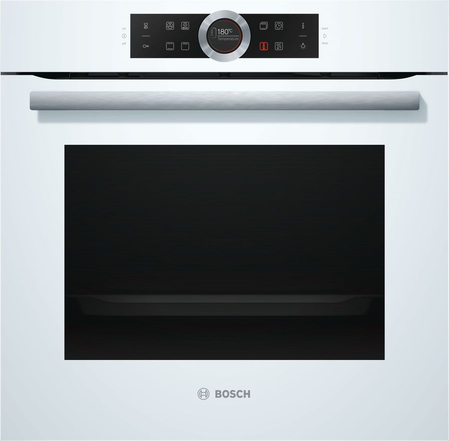 Духовой шкаф BOSCH HBG633NW1, белый Духовой шкаф BOSCH HBG633NW1, белыйЭлектрические духовые шкафы<br>электрическая; мощность подключения: 3650Вт; объем: 71л; гриль; конвекция; защита от детей; ширина 59.5см; цвет: белый<br><br>Цвет: белый