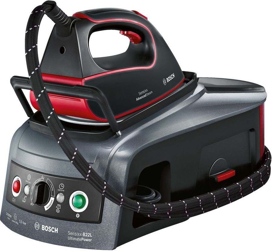 Паровая станция BOSCH TDS2251, черный / красный Паровая станция BOSCH TDS2251, черный / красныйПаровые станции<br>мощность 3100Вт; давление пара 5.5Бар; паровой удар; вертикальное разглаживание; цвет черный<br><br>Цвет: черный