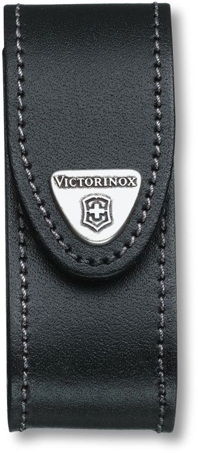 Чехол из нат.кожи Victorinox Leather Belt Pouch (4.0520.3) черный с застежкой на липучке без упаковк