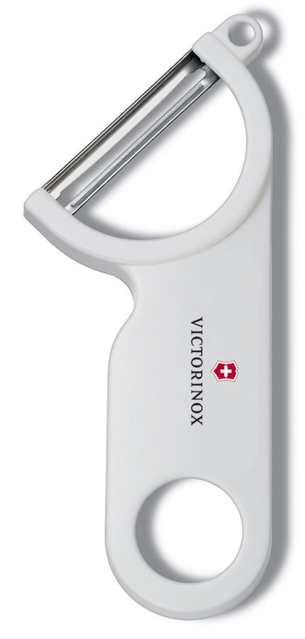 Овощечистка для овощей и фруктов Victorinox Potato Peeler (7.6073.7) Овощечистка для овощей и фруктов Victorinox Potato Peeler (7.6073.7)Аксессуары для кухни<br>Лезвие из нержавеющей стали. Легкая, эргономичная ручка белого цвета.<br>