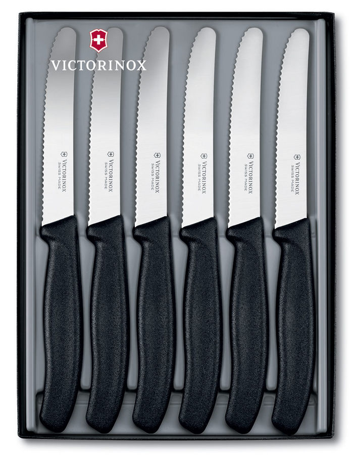 Набор ножей кухон. Victorinox Swiss Classic Table (6.7333.6G) компл.:6шт черный подар.коробка Набор ножей кухон. Victorinox Swiss Classic Table (6.7333.6G) компл.:6шт черный подар.коробкаНаборы ножей<br><br><br>Цвет: черный