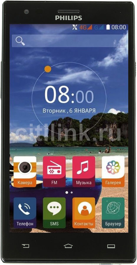 Смартфон PHILIPS S616 темно-серый Смартфон PHILIPS S616 темно-серыйМобильные телефоны<br>ОС Android 5.1, экран: 5.5, IPS, 1920x1080, процессор: 1300МГц, 8-ми ядерный, камера: 13Мп, FM-радио, GPS<br><br>Цвет: темно-серый