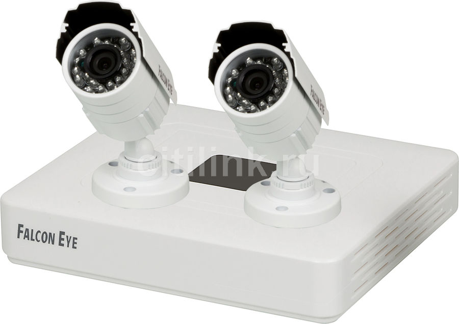 Комплект видеонаблюдения FALCON EYE FE-104AHD KIT Light Комплект видеонаблюдения FALCON EYE FE-104AHD KIT LightКомплекты видеонаблюдения<br>количество камер: 2; каналов записи: 4; форматы сжатия видео: H.264<br>