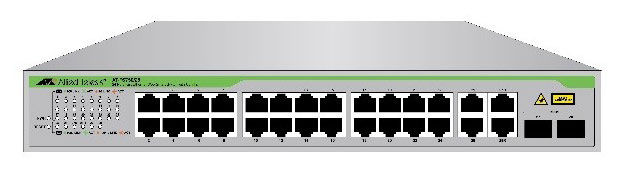 Коммутатор ALLIED TELESIS AT-FS750/28-50 Коммутатор ALLIED TELESIS AT-FS750/28-50Коммутаторы<br>неуправляемый, монтируемый в 11 стойку, стекируемый, порты 10-100Base-TX: 24 шт., порты 1000Base-T(Gigabit Ethernet): 2 шт., из них комбо-порты 1000BASE-T/Mini GBIC (SFP): 2 шт.<br>