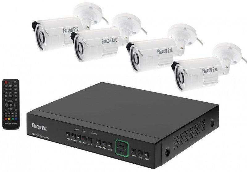 Комплект видеонаблюдения FALCON EYE FE-0104AHD KIT Защита Комплект видеонаблюдения FALCON EYE FE-0104AHD KIT ЗащитаКомплекты видеонаблюдения<br>количество камер: 4; каналов записи: 4; форматы сжатия видео: H.264<br>