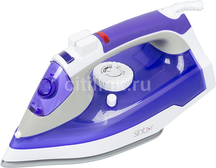 Утюг SINBO SSI 2888P, 2200Вт, пурпурный Утюг SINBO SSI 2888P, 2200Вт, пурпурныйУтюги<br>пароувлажнение; мощность: 2200Вт; емкость для воды: 330мл; подошва: керамическая; самоочистка от накипи; цвет: пурпурный<br><br>Цвет: пурпурный