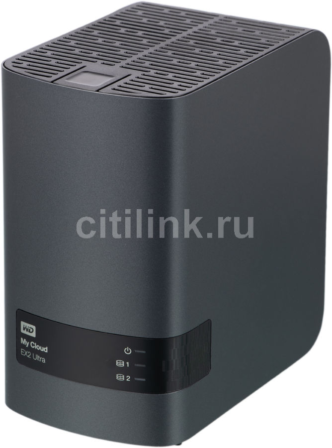 Сетевое хранилище WD My Cloud EX2 Ultra WDBSHB0080JCH-EEUE, 8Тб Сетевое хранилище WD My Cloud EX2 Ultra WDBSHB0080JCH-EEUE, 8ТбСетевые хранилища NAS<br>объём: 8Тб; отсеков для дисков: 2; интерфейс: SATA III; форм-фактор: 3.5; LAN: 10/100/1000 Мбит/с; портов USB3.0: 2; RAID 0, RAID 1, JBOD, горячая замена дисков<br><br>Линейка: My Cloud EX2 Ultra<br>Цвет: темно-серый
