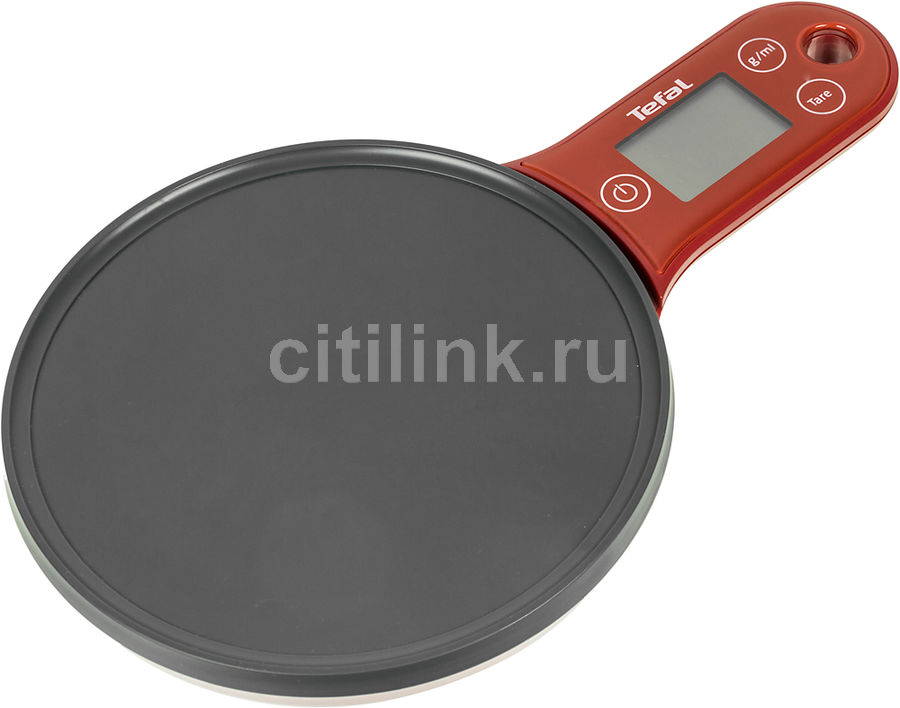 Весы кухонные TEFAL BC2530V0, красный/черный Весы кухонные TEFAL BC2530V0, красный/черныйКухонные весы<br>электронные, максимальный вес: 5кг, цена деления: 1г, материал платформы/чаши: пластик, автоотключение, тарокомпенсация, измерение объема жидкости, элементы питания: 2 х AAA цвет: красный<br><br>Цвет: красный/черный
