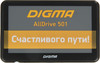 GPS навигатор DIGMA ALLDRIVE 501, 5&quot;, авто, 4Гб, Navitel, черный