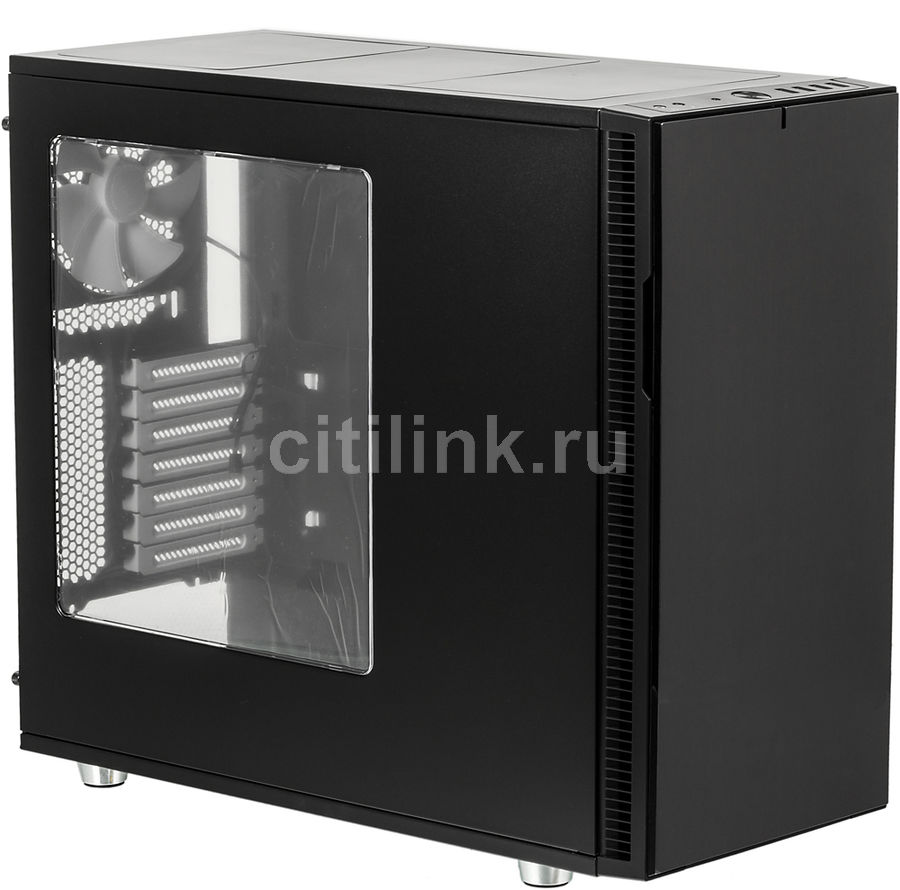 Корпус ATX FRACTAL DESIGN Define R5 Titanium Window, Midi-Tower, без БП, черный и серебристый Корпус ATX FRACTAL DESIGN Define R5 Titanium Window, Midi-Tower, без БП, черный и серебристыйКорпуса<br>размер: Midi-Tower; USB 2.0: 2шт, USB 3.0: 2шт, + аудио на передней панели; отсеки внешние 5.25- 2шт, внутренние 3.5- 8шт; материал стенок - сталь, прозрачное окно, передняя часть закрывается дверкой, видеокарта длиной, до: 310мм<br><br>Линейка: Define R5