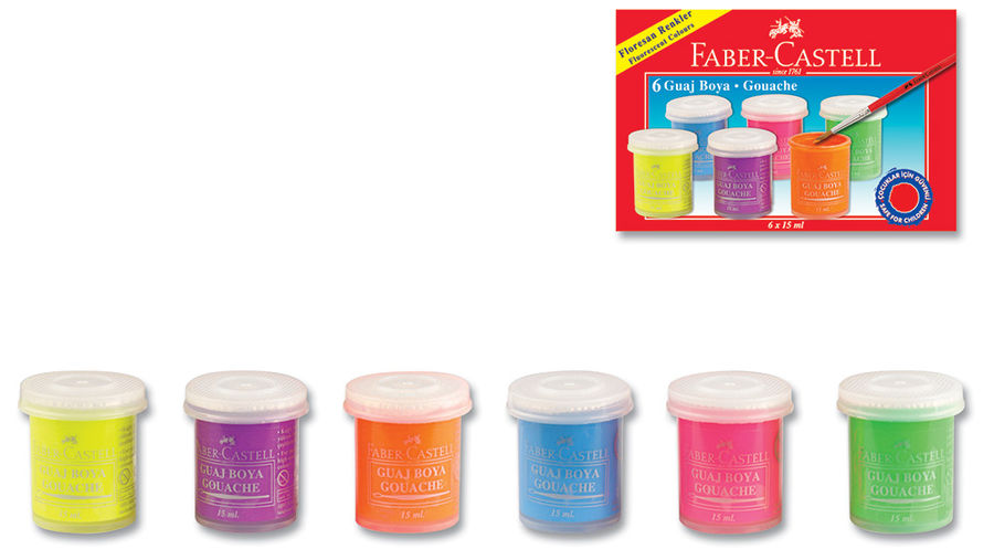 Гуашь Faber-Castell 160403 6цв. Гуашь Faber-Castell 160403 6цв.Рисование<br>6 цветов<br>