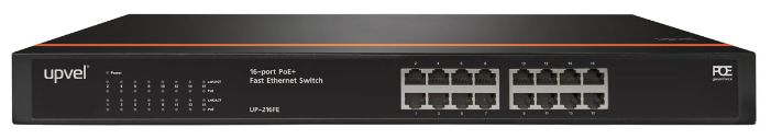 Коммутатор UPVEL UP-216FE Коммутатор UPVEL UP-216FEКоммутаторы<br>неуправляемый, монтируемый в 19 стойку, порты 10-100Base-TX: 16 шт.<br>
