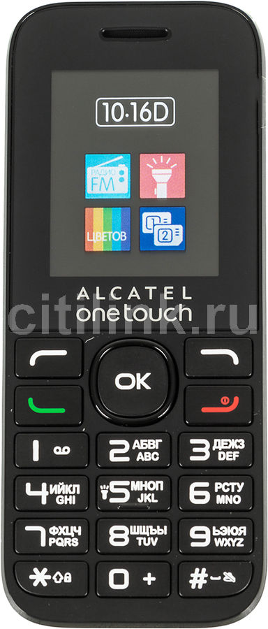 Мобильный телефон ALCATEL 1016D белый