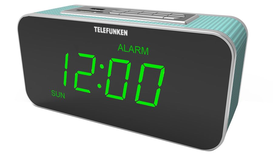 Радиоприемник TELEFUNKEN TF-1503U, голубой Радиоприемник TELEFUNKEN TF-1503U, голубойРадиоприемники<br>настольный, тюнер - цифровой, FM, FM (64-108 МГц), часы, будильник, USB - 1, поддержка карт памяти SD, цвет - голубой<br><br>Цвет: голубой