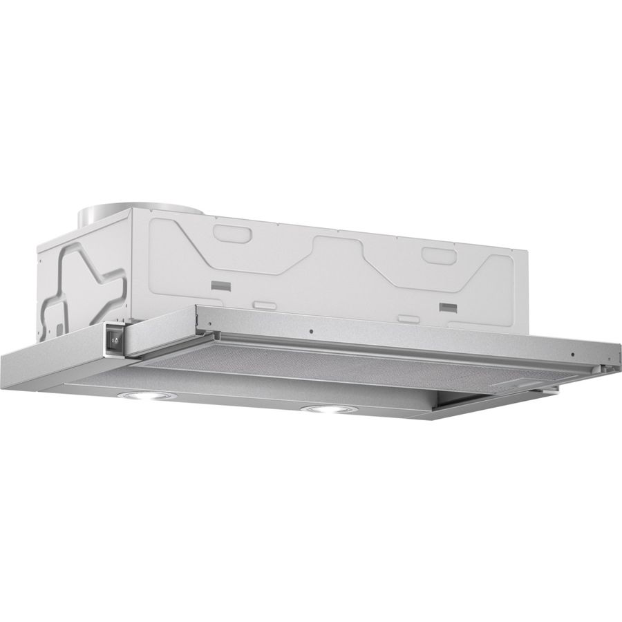 Вытяжка встраиваемая Bosch DFL064W51 серебристый управление: кулисные переключатели (1 мотор) Вытяжка встраиваемая Bosch DFL064W51 серебристый управление: кулисные переключатели (1 мотор)Встраиваемые вытяжки<br>режим- отвод/циркуляция; диаметр штуцера- 120/150 мм; кол-во моторов- 1; производительность- 400м3/час; фильтр- металлический жироулавливающий; цвет- серебристый<br><br>Цвет: серебристый
