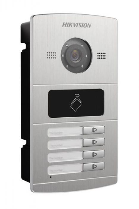 Видеопанель HIKVISION DS-KV8402-IM, цветная, накладная, серебристый Видеопанель HIKVISION DS-KV8402-IM, цветная, накладная, серебристыйВызывные панели<br>способ крепления: накладная; матрица: CMOS; ИК подсветка; цвет: серебристый<br><br>Цвет: серебристый