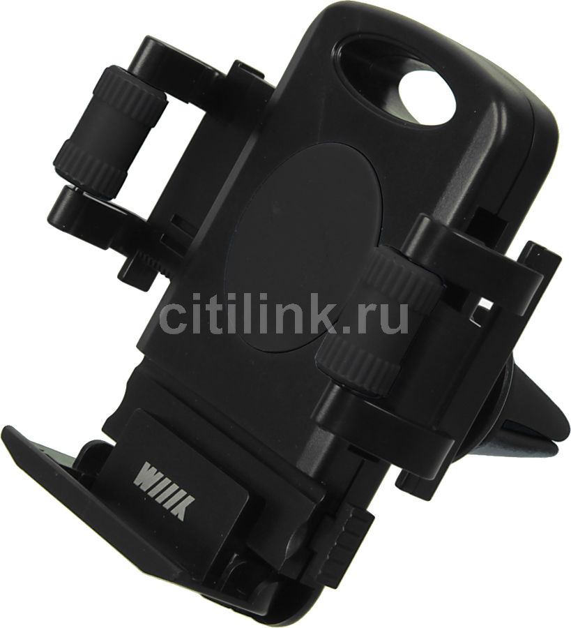 Держатель Wiiix HT-WIIIX-01Vgt черный Держатель Wiiix HT-WIIIX-01Vgt черныйПрочие аксессуары<br>Компактный автомобильный держатель с системой быстрой установки и извлечения удерживаемого устройства. Подходит для мобильных телефонов, iPhone, iPod, Samsung Galaxy, смартфонов, коммуникаторов, навигаторов. Крепится на решетку вентиляции.<br>