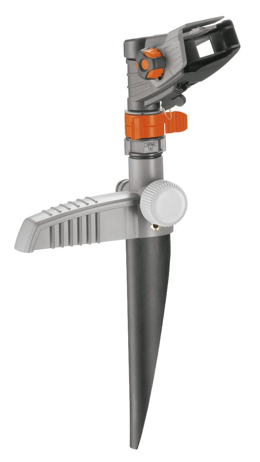 Дождеватель Gardena Comfort (08141-20.000.00) Дождеватель Gardena Comfort (08141-20.000.00)Поливочное оборудование<br>Дождеватель секторно-круговой импульсный Comfort имеет прочную пластиковую конструкцию. Дальность полива регулируется с помощью большого и удобного регулятора и может варьироваться от 5 до 12,5 метров. Возможен полив участка площадью от 75 до 490 м2.<br>