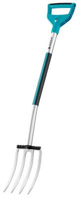 Вилы садовые Gardena Terraline (03781-24.000.00) Вилы садовые Gardena Terraline (03781-24.000.00)Садово-посадочные инструменты<br>Профиль рукоятки имеет каплеобразную форму для предотвращения непреднамеренного искривления. Рукоятка оптимальной формы с пластиковой накладкой бережет кожу и обеспечивает приятный, нескользящий захват. Закаленное лезвие изготовлено из высококачественной стали с улучшенным покрытием.<br>