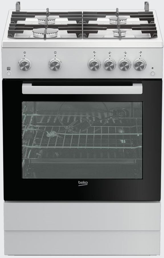 Газовая плита BEKO FSGT62130GW, газовая духовка, белый Газовая плита BEKO FSGT62130GW, газовая духовка, белыйГазовые плиты<br>тип духовки- газовая, электроподжиг- ручной, таймер- механический, гриль- газовый, вертел, конвекция, газ-контроль духовки, ширина 60см цвет- белый<br><br>Цвет: белый