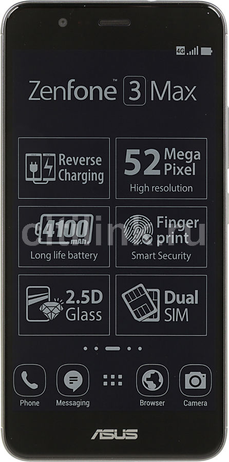 Смартфон ASUS ZenFone Max ZF3 16Gb, ZC520TL, серый