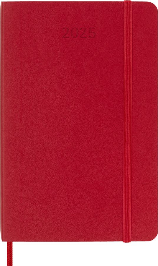 Еженедельник MOLESKINE CLASSIC WKNT POCKET SOFT, 144стр., красный