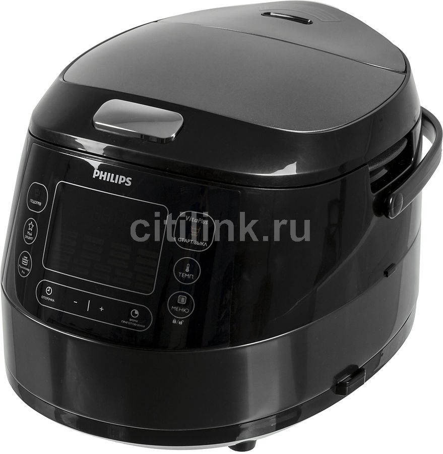 Мультиварка PHILIPS HD4749/03, 980Вт, черный Мультиварка PHILIPS HD4749/03, 980Вт, черныйМультиварки<br>мощность 980Вт, объем 5л, дисплей, таймер, антипригарное покрытие, пароварка в комплекте, подходит для посудомоечной машины, книга рецептов цвет- черный<br><br>Цвет: черный