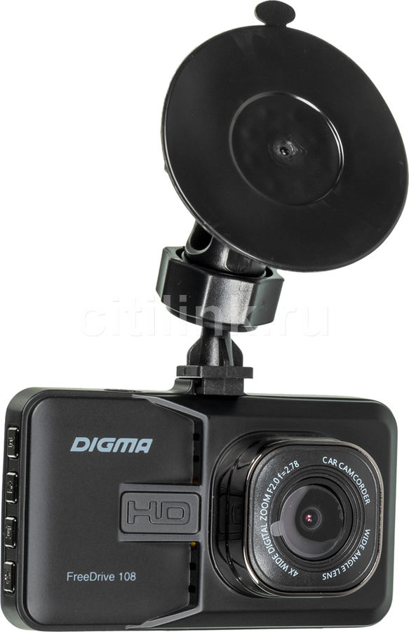 Видеорегистратор Digma FreeDrive 108 черный 1080x1920 1080p 140гр. NTK96223 [fd108s]