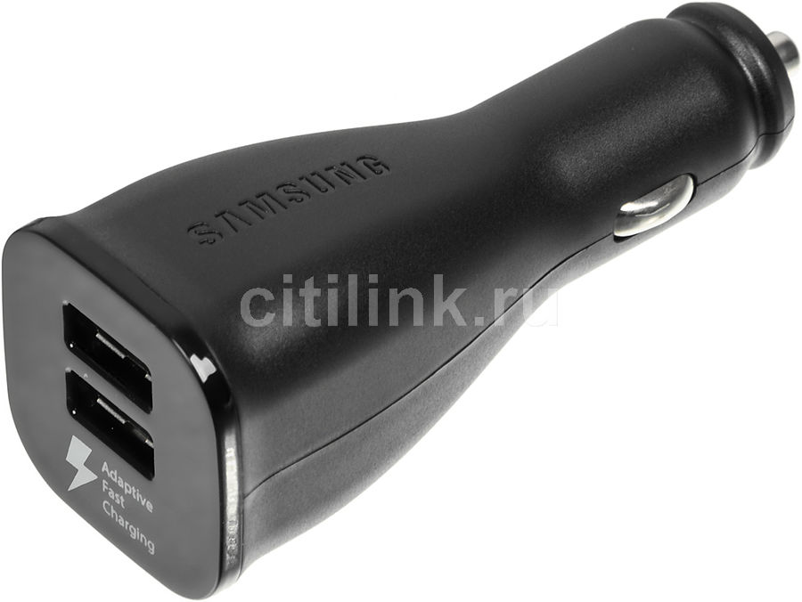 Автомобильное зарядное устройство SAMSUNG EP-LN920BBEGRU, 2xUSB, 2A, черный samsung ep ta12 white сетевое зарядное устройство microusb 2 0