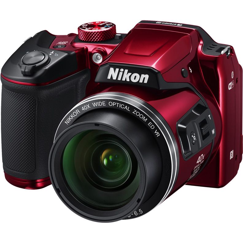 Цифровой фотоаппарат NIKON CoolPix B500, красный Цифровой фотоаппарат NIKON CoolPix B500, красныйЦифровые фотоаппараты<br>матрица - 16Мп CMOS, поворотный ЖК-дисплей 3, запись видео 1080p; встроенный WiFi, цвет - красный<br><br>Линейка: CoolPix<br>Цвет: красный