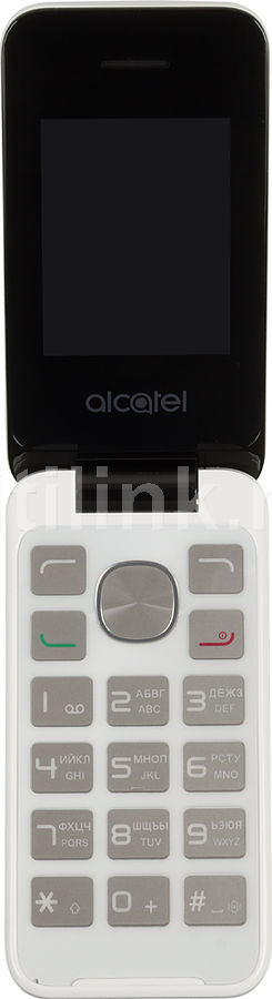 Мобильный телефон ALCATEL OneTouch 2051D белый Мобильный телефон ALCATEL OneTouch 2051D белыйМобильные телефоны<br>экран: 2.4, TFT, 320x240, камера: 2Мп, FM-радио<br><br>Цвет: белый