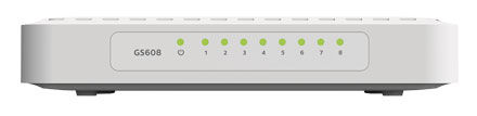 Коммутатор NETGEAR GS608-400PES Коммутатор NETGEAR GS608-400PESКоммутаторы<br>неуправляемый, настольный, порты 1000Base-T(Gigabit Ethernet): 8 шт.<br>