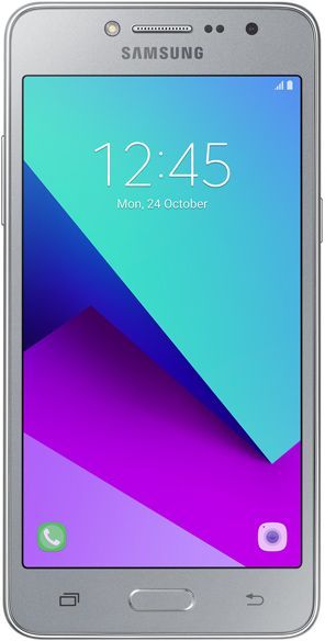 Смартфон SAMSUNG Galaxy J2 Prime SM-G532F серебристый Смартфон SAMSUNG Galaxy J2 Prime SM-G532F серебристыйМобильные телефоны<br>ОС Android 6.0.1, экран: 5, TFT, 960x540, процессор: MediaTek MT6737T, 1400МГц, 4-х ядерный, камера: 8Мп, FM-радио, GPS, время работы в режиме разговора, до: 18ч, в режиме ожидания, до: 310ч<br><br>Цвет: серебристый