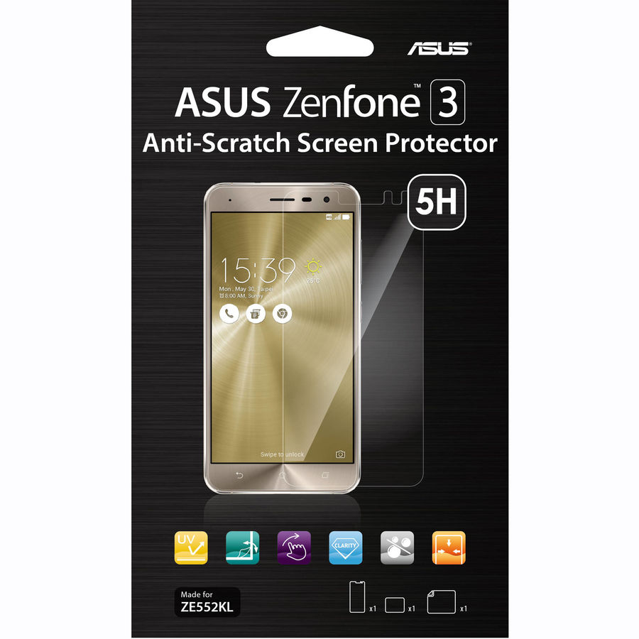 Защитная пленка ASUS 90XB03CA-BSC030 для Asus Zenfone 3 ZS570KL, прозрачная, 1 шт Защитная пленка ASUS 90XB03CA-BSC030 для Asus Zenfone 3 ZS570KL, прозрачная, 1 штЗащитные пленки и стекла<br>Высококачественная защитная пленка из пятислойного материала, обеспечивающая полную защиту экрана для ASUS Zenfone 3 (ZS570KL). Пленка защищает экран от царапин и отпечатков пальцев, при этом не снижает чувствительность сенсорного экрана и не искажает изображение.<br><br>Марка устройства: Asus<br>Имя модели: Zenfone 3 ZS570KL