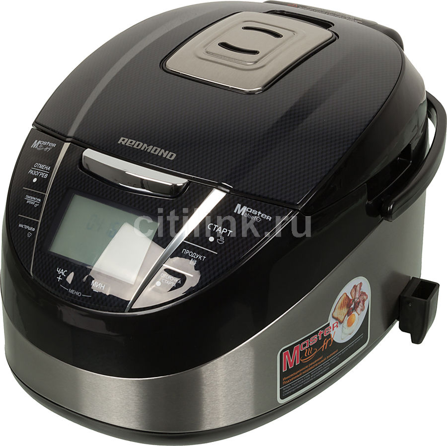 Мультиварка REDMOND RMK-M231, 860Вт, серебристый/черный Мультиварка REDMOND RMK-M231, 860Вт, серебристый/черныйМультиварки<br>мощность 860Вт, объем 5л, дисплей, таймер, антипригарное покрытие, пароварка в комплекте, книга рецептов цвет- серебристый/черный<br><br>Цвет: серебристый/черный