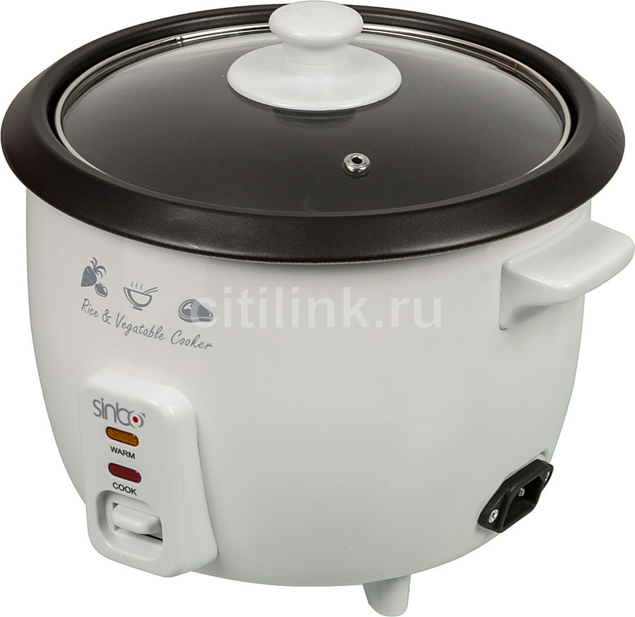 Рисоварка SINBO SCO 5044, 400Вт, белый Рисоварка SINBO SCO 5044, 400Вт, белыйМультиварки<br>мощность 400Вт, объем 1л, цвет- белый<br><br>Цвет: белый