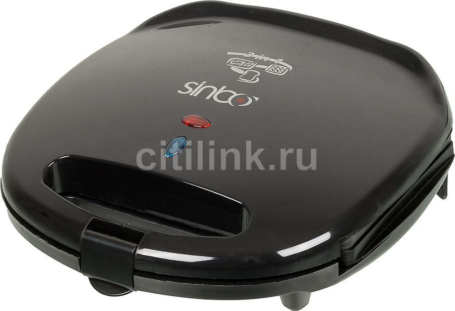 Сэндвичница SINBO SSM 2512, черный Сэндвичница SINBO SSM 2512, черныйСэндвичницы<br>мощность 750Вт, антипригарное покрытие, индикатор нагрева, цвет- черный<br><br>Цвет: черный