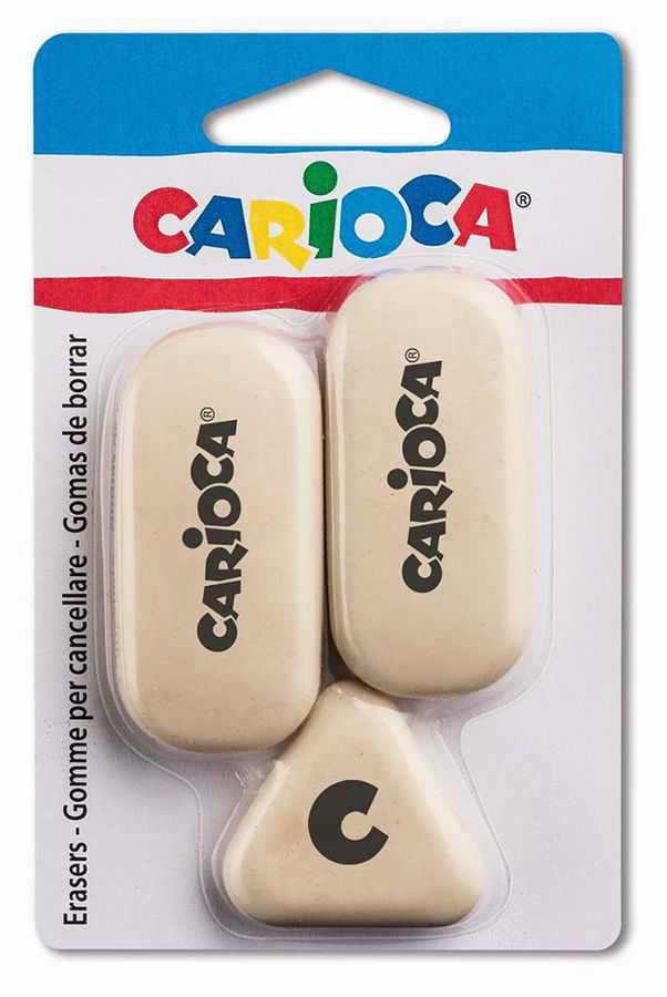 Набор ластиков Carioca SCHOOL 42782 каучук белый блистер (3шт) Набор ластиков Carioca SCHOOL 42782 каучук белый блистер (3шт)Ластики<br>материал: каучук<br><br>Материал: каучук<br>Цвет: белый