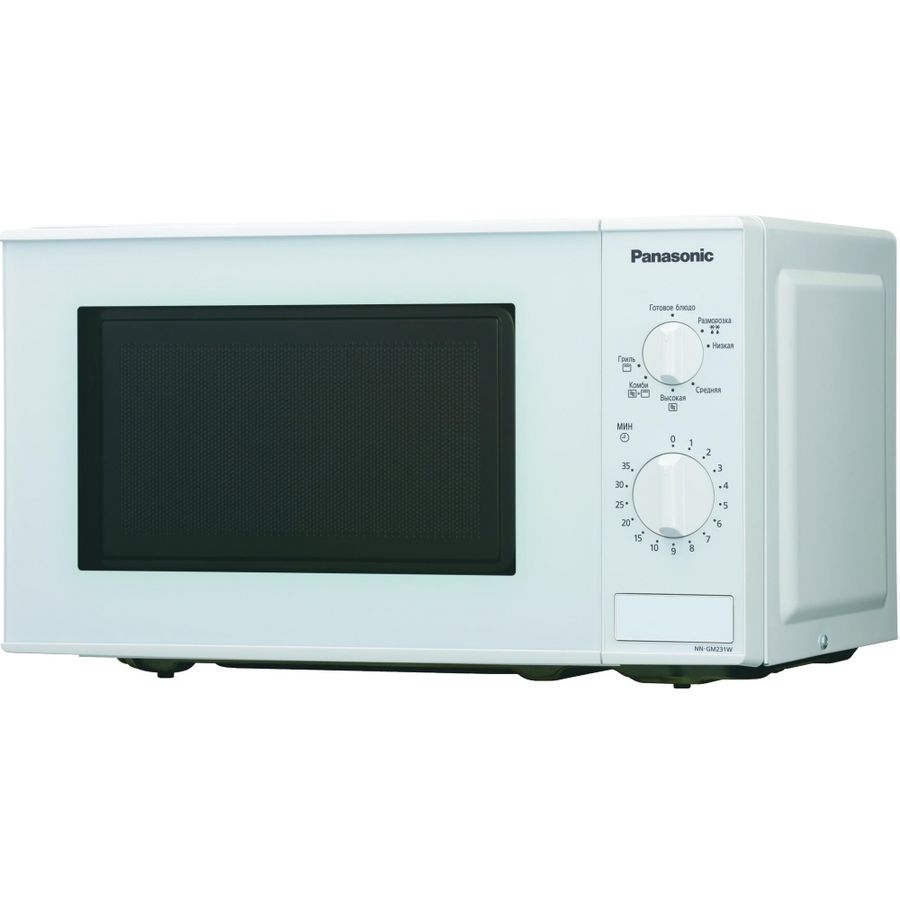 Микроволновая печь PANASONIC NN-GM231WZTE, белый Микроволновая печь PANASONIC NN-GM231WZTE, белыйМикроволновые печи<br>мощность 800Вт, объем 20л, гриль, внутреннее покрытие- жаропрочная эмаль, автоматическая разморозка, блокировка от детей, цвет- белый<br>