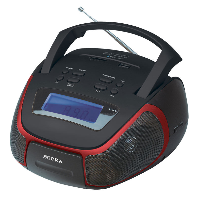 Аудиомагнитола SUPRA BB-40MUSB, черный Аудиомагнитола SUPRA BB-40MUSB, черныйМагнитолы<br>мощность: 3Вт, воспроизведение MP3, интерфейс USB, тип карт памяти SD, цвет: черный<br><br>Цвет: черный