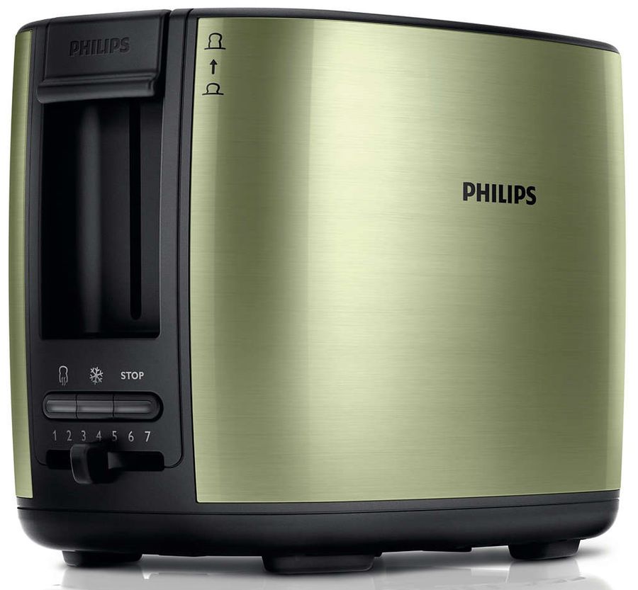 Тостер PHILIPS HD2628/10, зеленый Тостер PHILIPS HD2628/10, зеленыйТостеры<br>мощность 950Вт, отделений- 2, режимов- 7, степеней обжаривания- 3, лоток для крошек, разморозка и обжаривание, автоцентрирование тостов, функция подогрев, отсек для сетевого шнура, цвет - зеленый<br><br>Цвет: зеленый