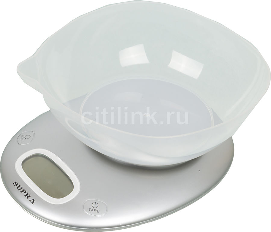 Весы кухонные SUPRA BSS-4022, белый Весы кухонные SUPRA BSS-4022, белыйКухонные весы<br>электронные, максимальный вес: 5кг, цена деления: 1г, материал платформы/чаши: пластик, автоотключение, тарокомпенсация, элементы питания: 1 х CR2032 цвет: белый<br><br>Цвет: белый