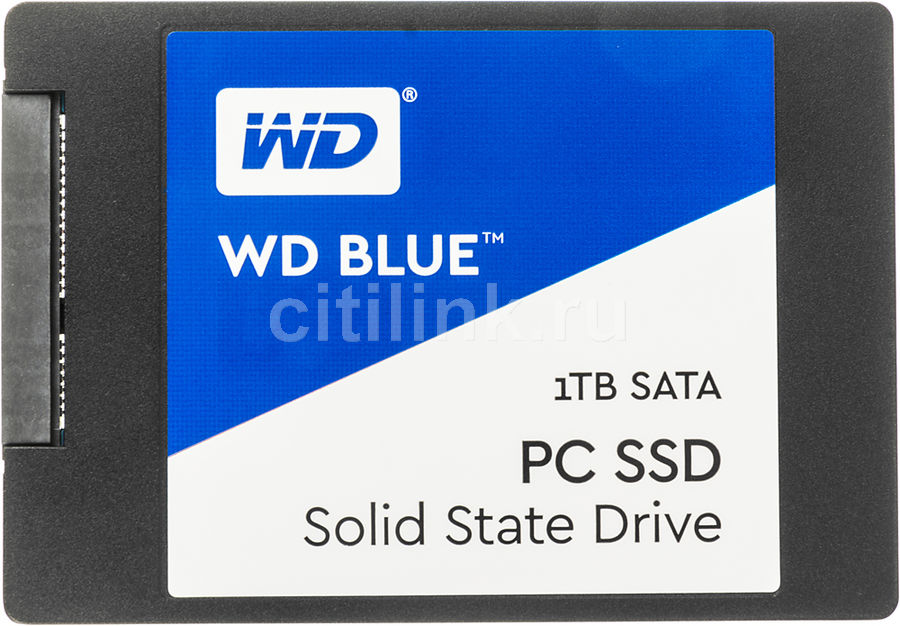 SSD накопитель WD WD Blue WDS100T1B0A 1Тб, 2.5, SATA III SSD накопитель WD WD Blue WDS100T1B0A 1Тб, 2.5, SATA IIIЖесткие диски SSD<br>скорость чтения, до: 545Мб/с; скорость записи, до: 525Мб/с; толщина - 7мм; интерфейс: SATA III; тип памяти: TLC; форм-фактор: 2.5; TBW: 400 ТБ<br><br>Линейка: WD Blue