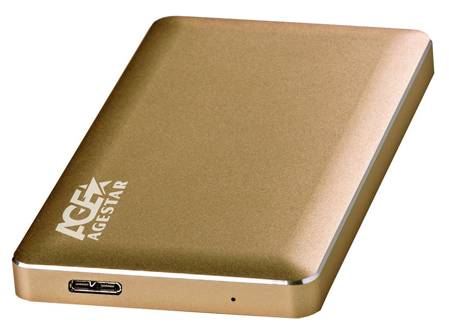 Внешний корпус для HDD AGESTAR 3UB2A16, золотистый Внешний корпус для HDD AGESTAR 3UB2A16, золотистыйКорпуса для жестких дисков<br>отсек для 2.5 - 1<br>