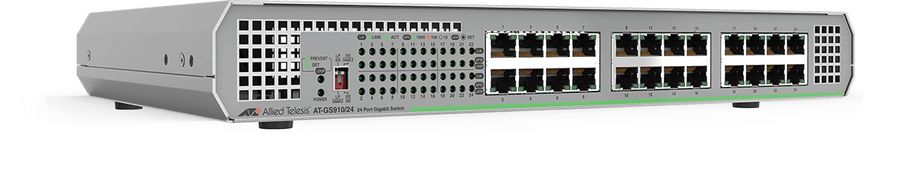 Коммутатор ALLIED TELESIS AT-GS910/24-50 Коммутатор ALLIED TELESIS AT-GS910/24-50Коммутаторы<br>неуправляемый, порты 1000Base-T(Gigabit Ethernet): 24 шт.<br>